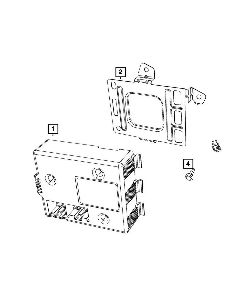 Trailer 68277136AF Genuine Tow Module Mopar