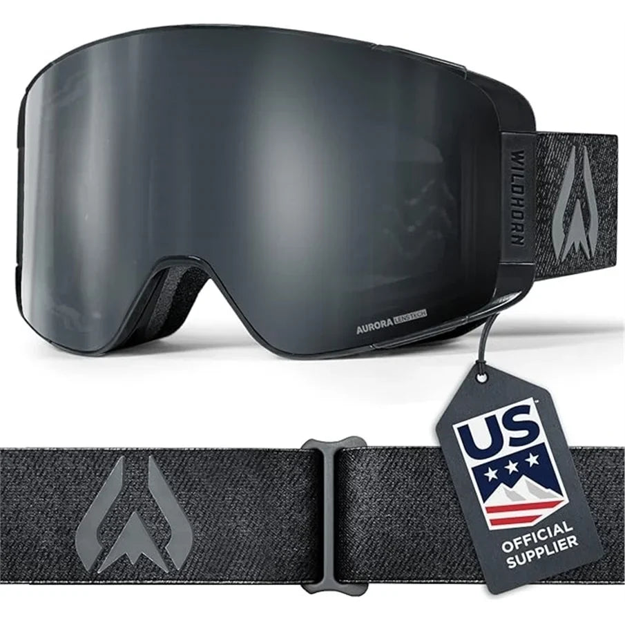 '- Black, Adult Stealth/Jet Wildhorn Like Pre-Owned Ski Pipeline (Used Goggle, New)