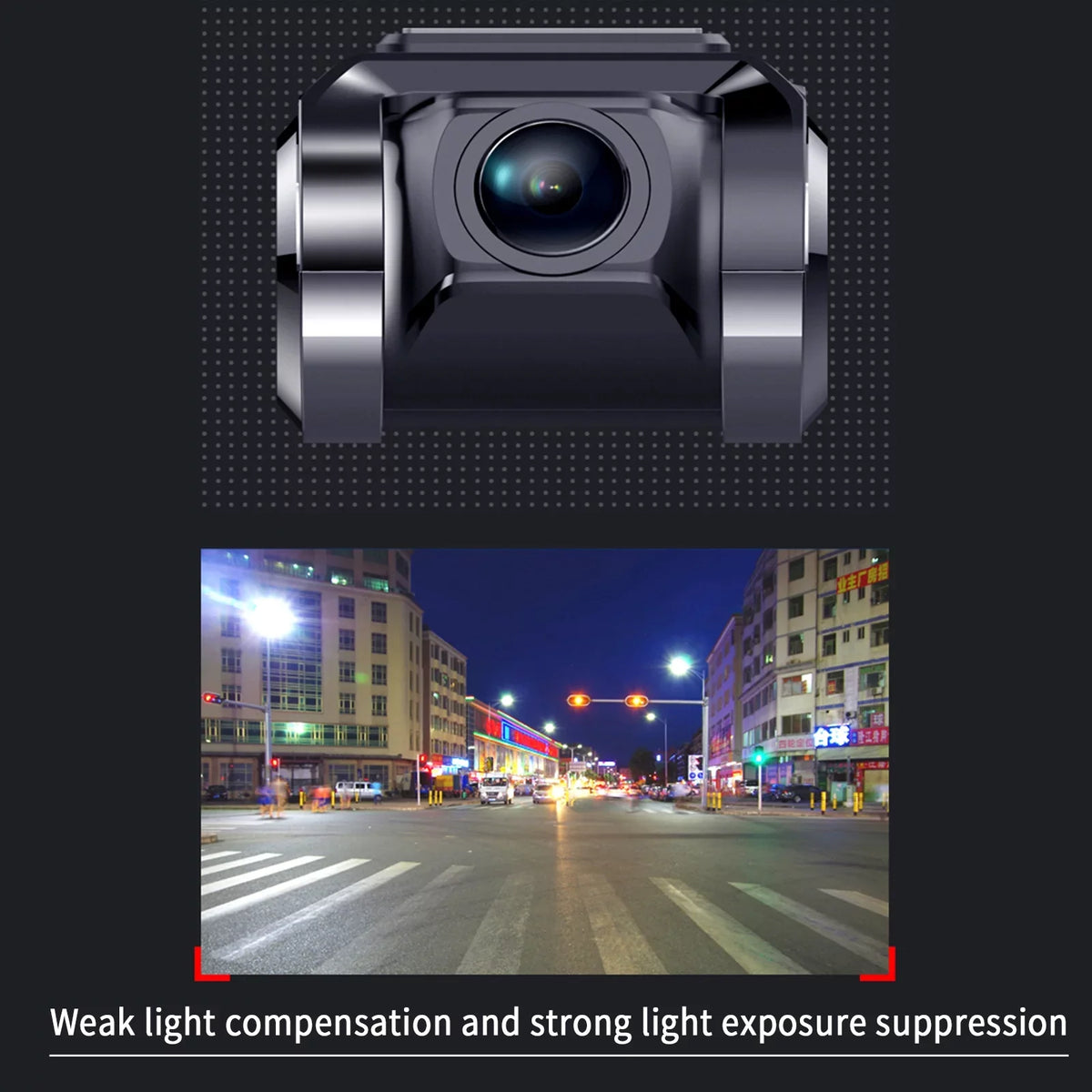 Detection Dash DVR Cycle Motion G-sensor Cam ADAS Player Android USB Recording