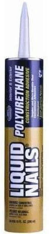 Polyurethane Nails 10 Oz Construction Cartridge Adhesive Liquid