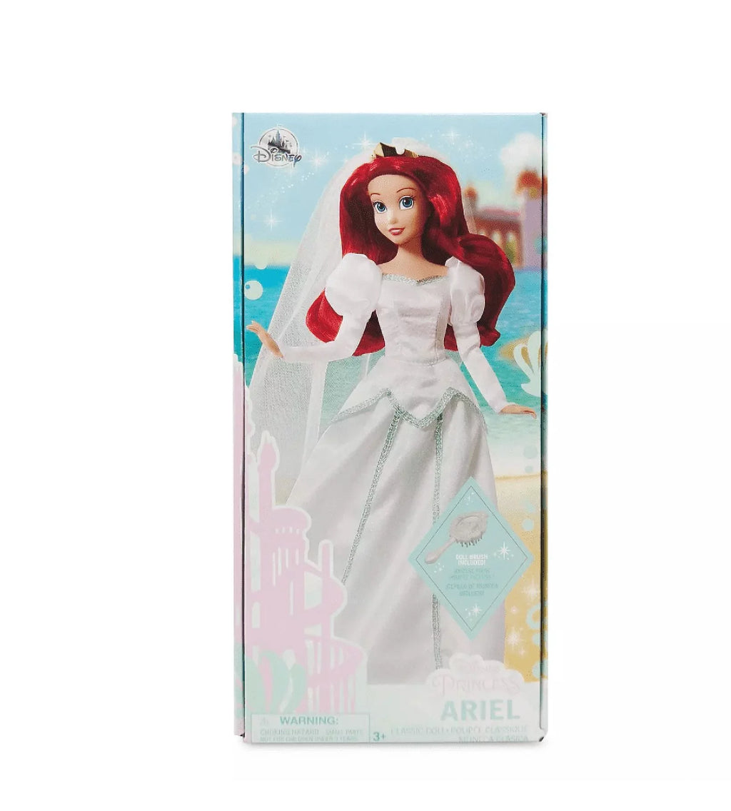 Box with Ariel Wedding Doll Disney Princess Classic with Brush New