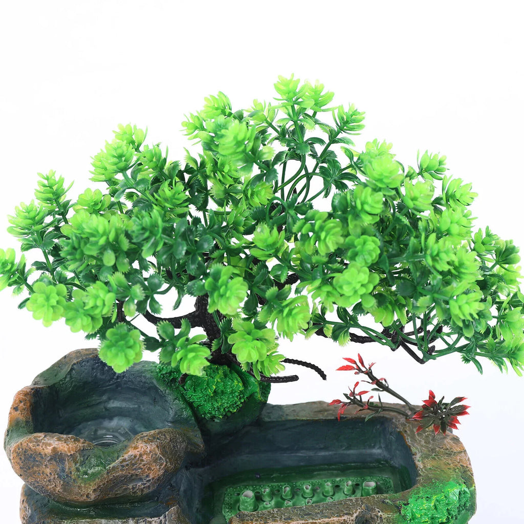 Zen Waterfall Indoor liquid Light with Feng Table LED Fountain Tabletop Decor Shui