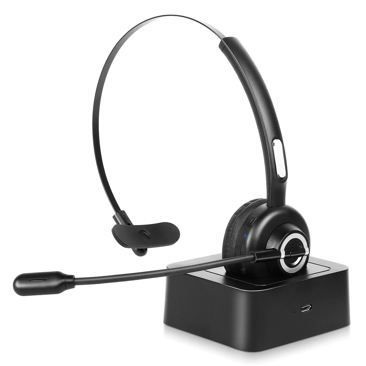 Bluetooth Headset, With Realme Comfortable Wireless Function Wireless Headset Charging Noise Cell Dock X3 Phone Mute Base Microphone, UX-M97 Mic Charging with Isolation Headset for with