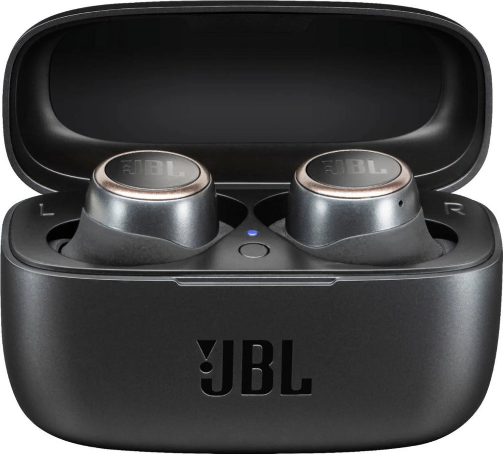 JBL Black Bluetooth Restored (Refurbished) Headphones Wireless 300TWS - In-Ear Live True