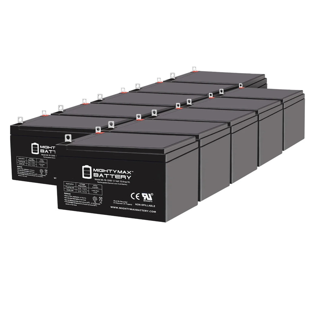 10 15AH Electric Replacement 500W - Evo Compatible Battery with 12V Scooter Pack ML15-12NB
