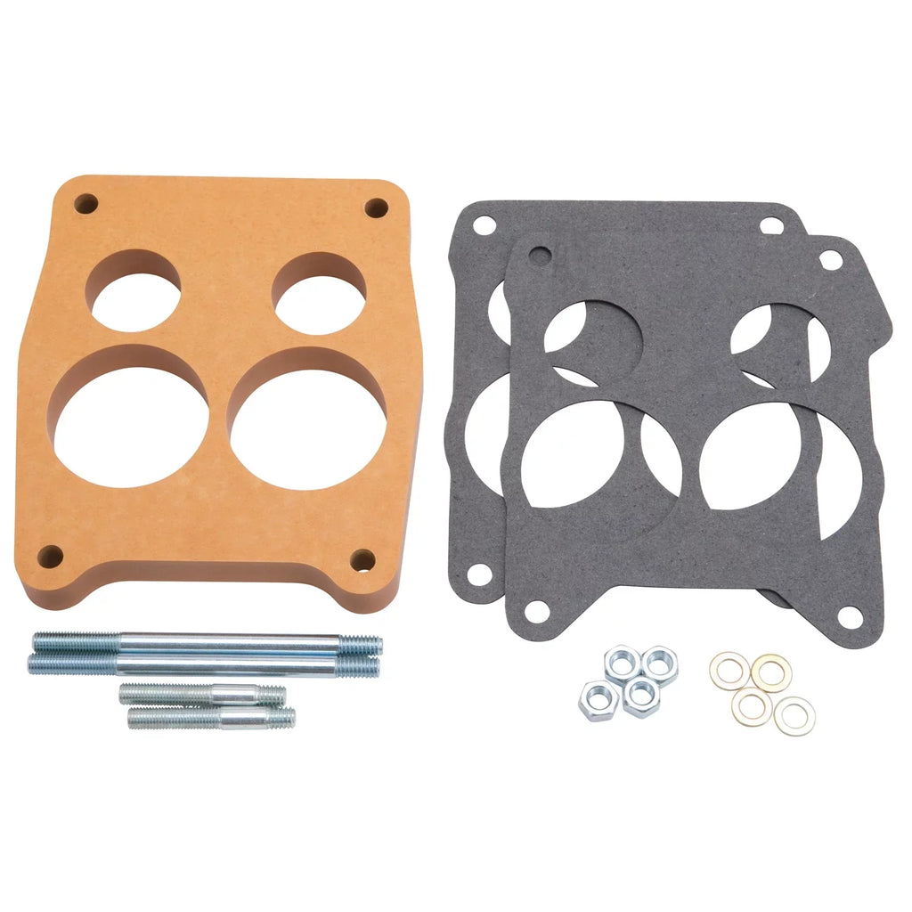 Laminate Edelbrock Holley Carburetor Open in Spacer Wood 1/2 8724 Edelbrock