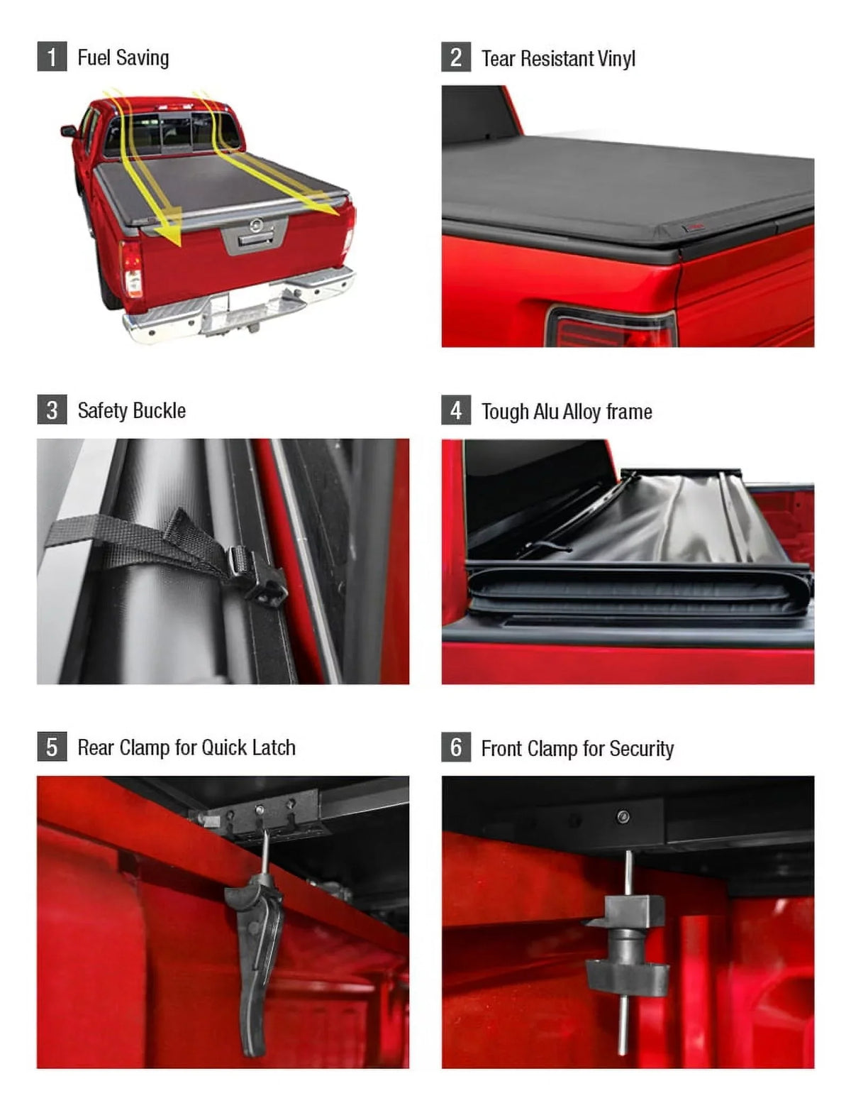 2500 Soft 6'4" Cover 2003-2023 Ram Compatible Bed 2019-2023 Classic Bed MaxMate with TCD484011 (76") Tonneau Truck Quad-fold 2002-2018 3500; Dodge 1500; | |