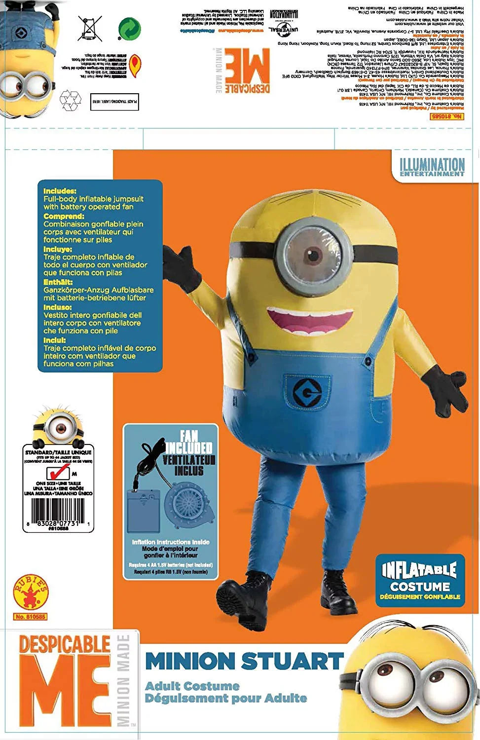 Stuart Costume Men's Minion Inflatable