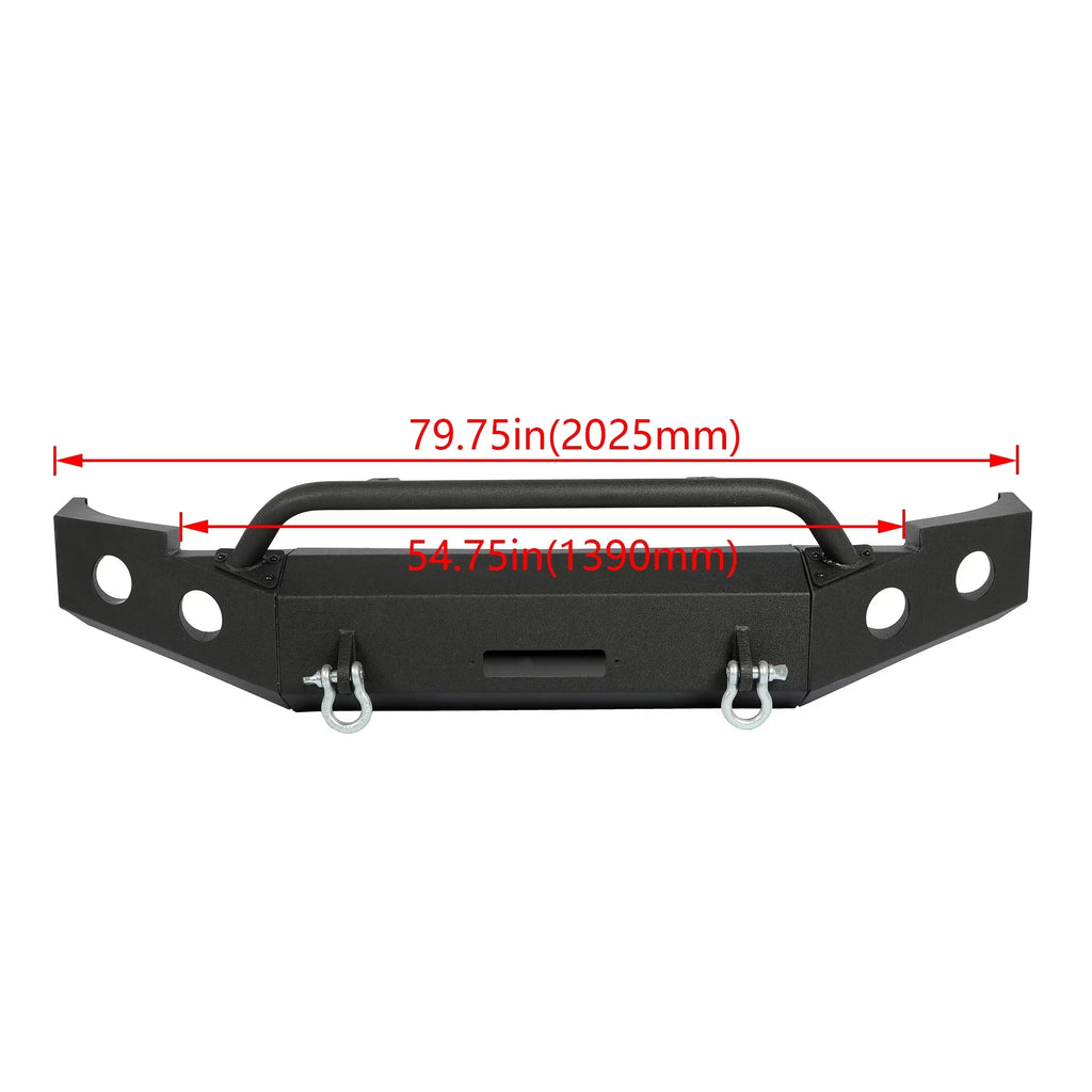 Fit Bar Coated D-Rings Powder 1500 for Steel w/ 2009 2010 Kojem Bumper Winch 2011 Chevy Plate -2 2012 2008 Silverado Front Packages 2007-2013 Push