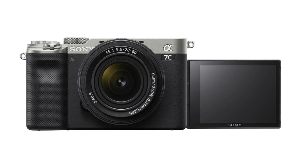 (Silver) a7C FE Bundle with Alpha 28-60mm Camera Essentials Lens Mirrorless