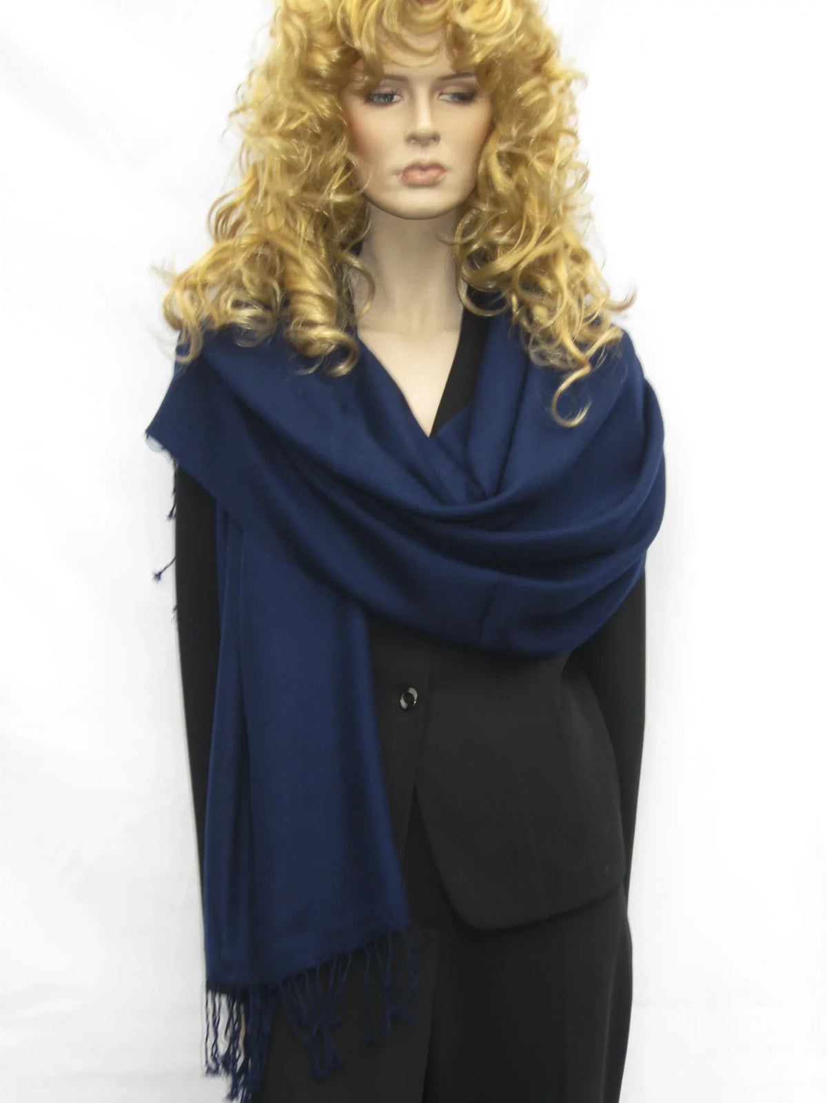 Shawl/Cashmere/Cashmere Scarf/Pashmina Scarf/Wool/Silk Scarf/Scarves/Shawl/Shawls/Stole/Wrap/Pashmina (Inky Navy)