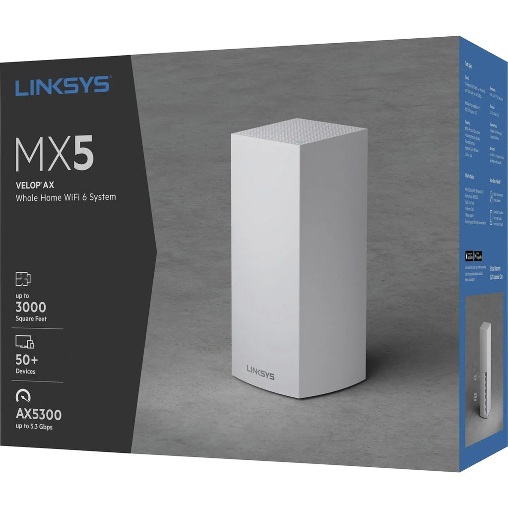 System, Linksys AX White Home 6 WiFi Velop MX10 Whole