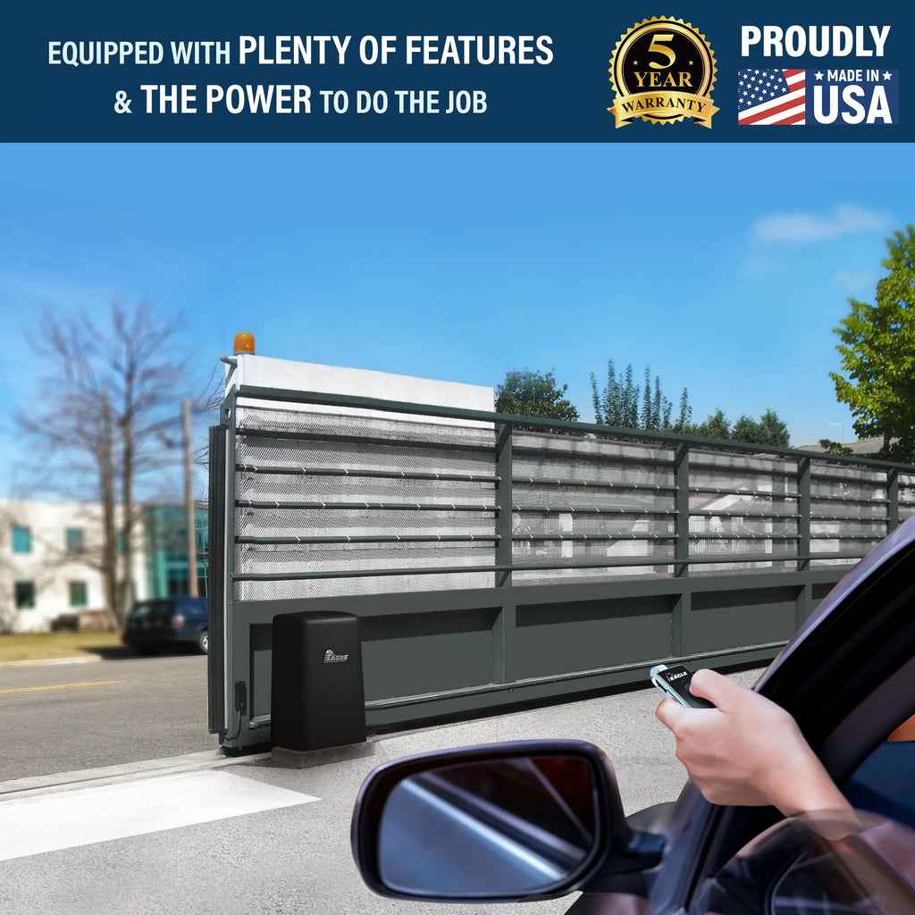 1-HP to Fail-Secure DM Gate 2000 50' lbs Capacity & Open) Eagle 3500 APT (Crank Operator Slide Dual