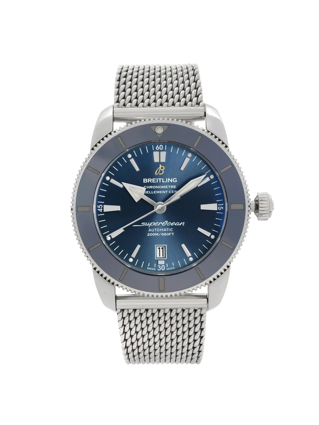 Breitling Watch Automatic Steel Mens AB2020161C1A1 Dial Super Heritage Blue