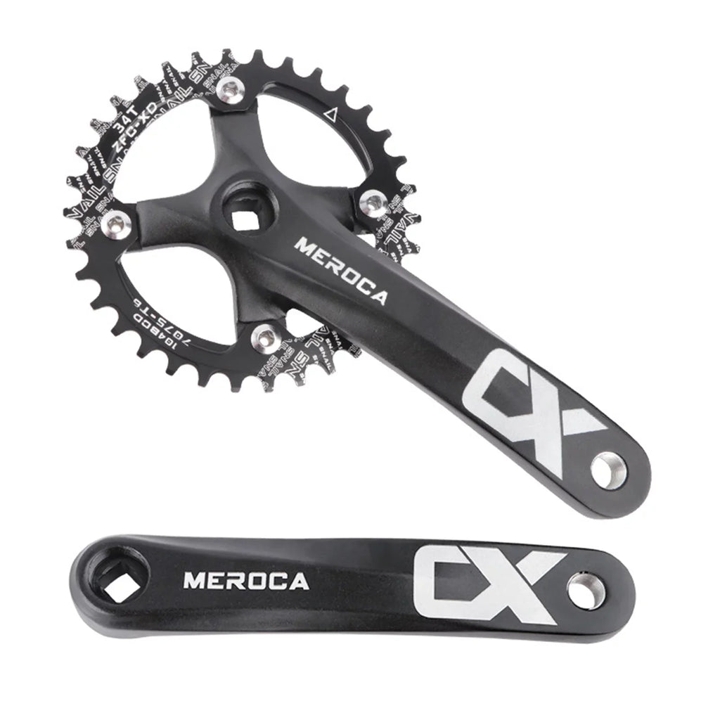 Alloy Set for Mountain Crankset, Enthusiasts 170MM Speed 8/9/10/11 Ideal Biking for - Single Aluminum 104 BCD Ring Crank - Bike MEROCA