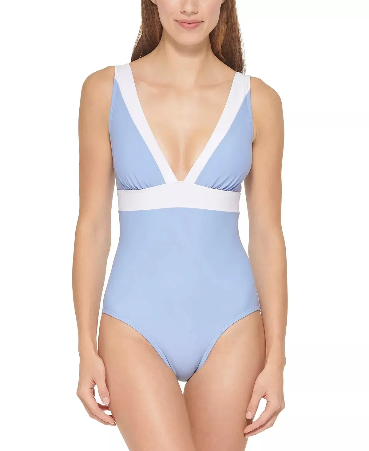 One-Piece HYDRANGEA US Deep Swimsuit, DKNY V-Neck 4