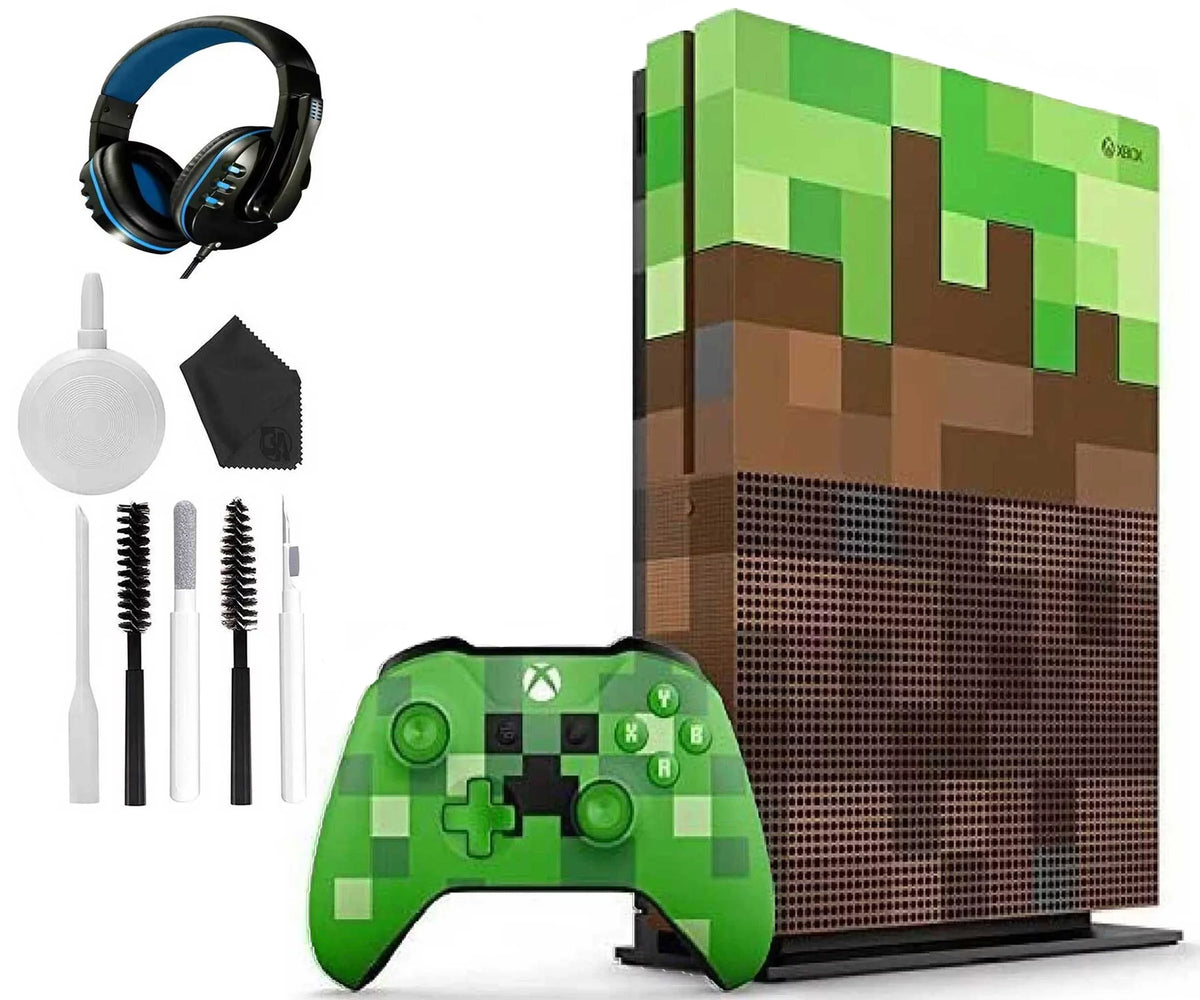 Kit One 1TB Cleaning Gaming Console Microsoft with X Xbox Mincraft Headset