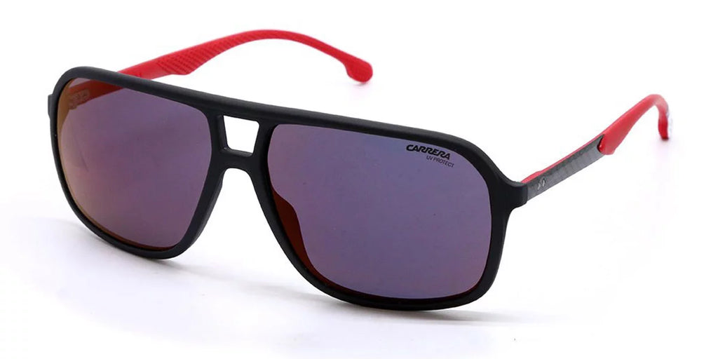 Red Matte Carrera 003 8035/SE Black 61-14-145 Sunglasses W/Case Mirror Men's
