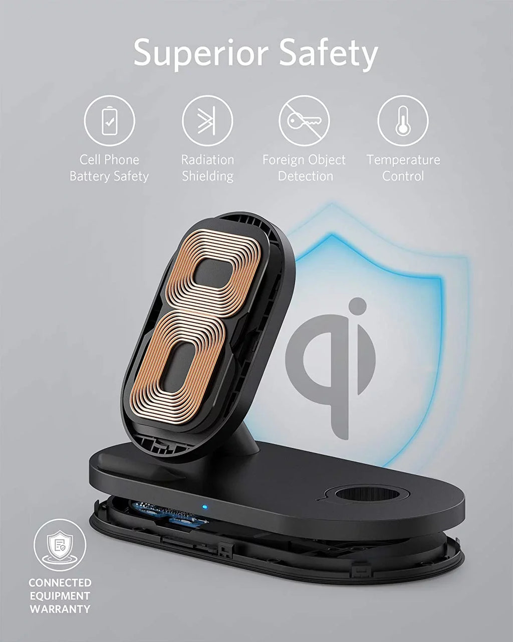 11 Anker Sense Charging 11, 2-in-1 Charger, Not Wireless iPhone Station SE/6/5/4/3/2/1, Charging Holder Pro Cable Watch Charging QC Watch (Watch PowerWave 2020, with with Included) SE Stand for