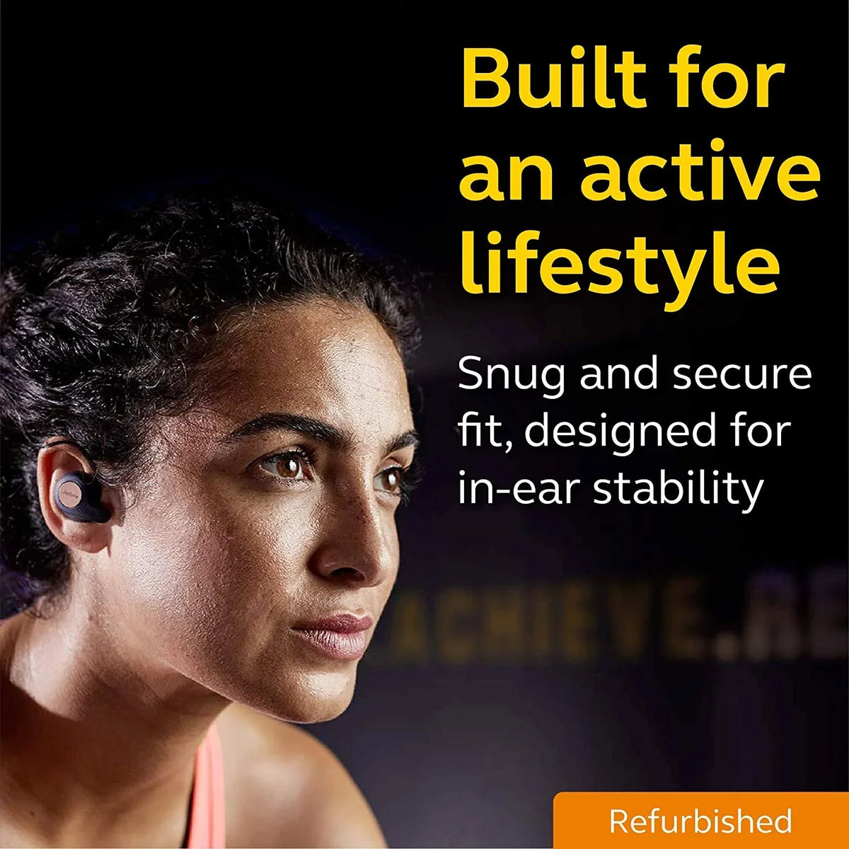 '- (Refurbished) Bluetooth blue/copper earphones Jabra Restored Elite 65t mic in-ear with - wireless - Active - True