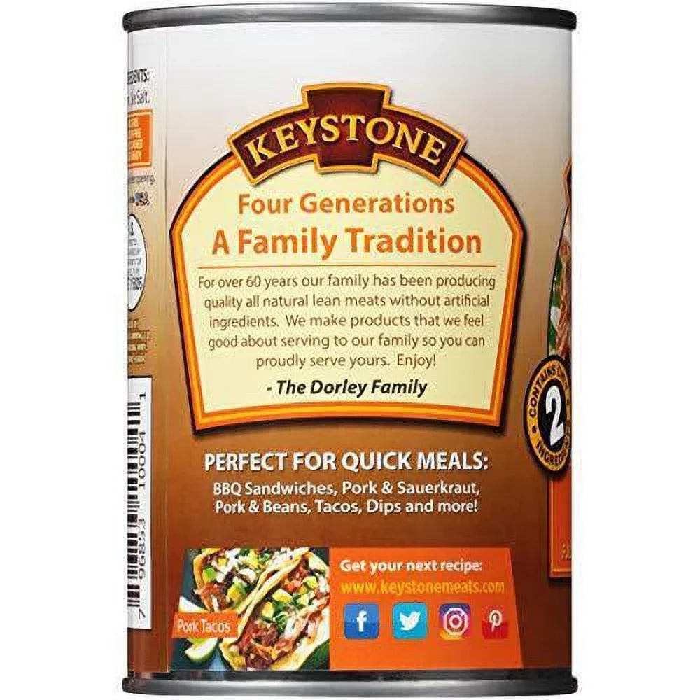 oz Pork Cans Survival Camping of 14.5 Emergency Keystone Backpacking Ready Pack) For Pack to Natural 12 Eat- Hiking Can Food All and (12