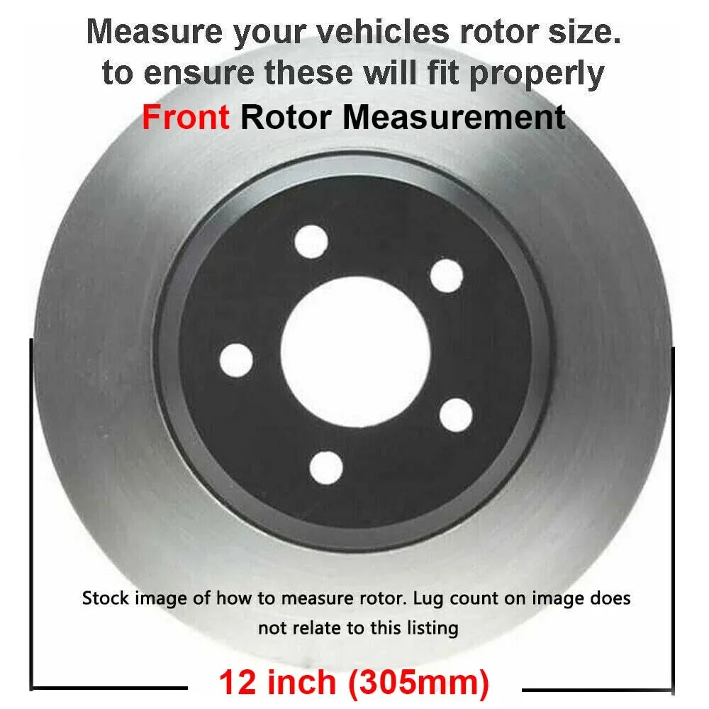 Yukon Detroit Tahoe Brake GMC Kit 1500 Disc Chevy Suburban Ceramic Pads: Rotor - Replacement Brakes Sierra Front Axle Savana 12" Rotors Silverado for Brake Express Avalanche