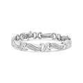 Diamond - Wave .925 I3 Clasp Round 1 Tennis and of Womens Box (I-J 3/4 Color, Brilliance 7" Link Haus Sterling Clarity) Cttw X Bracelet Silver cut