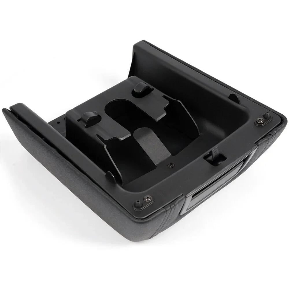 LID CENTER REST PAD CONSOLE F-150 ARM BLACK For 2004-2008 COVER Teledu LEATHER