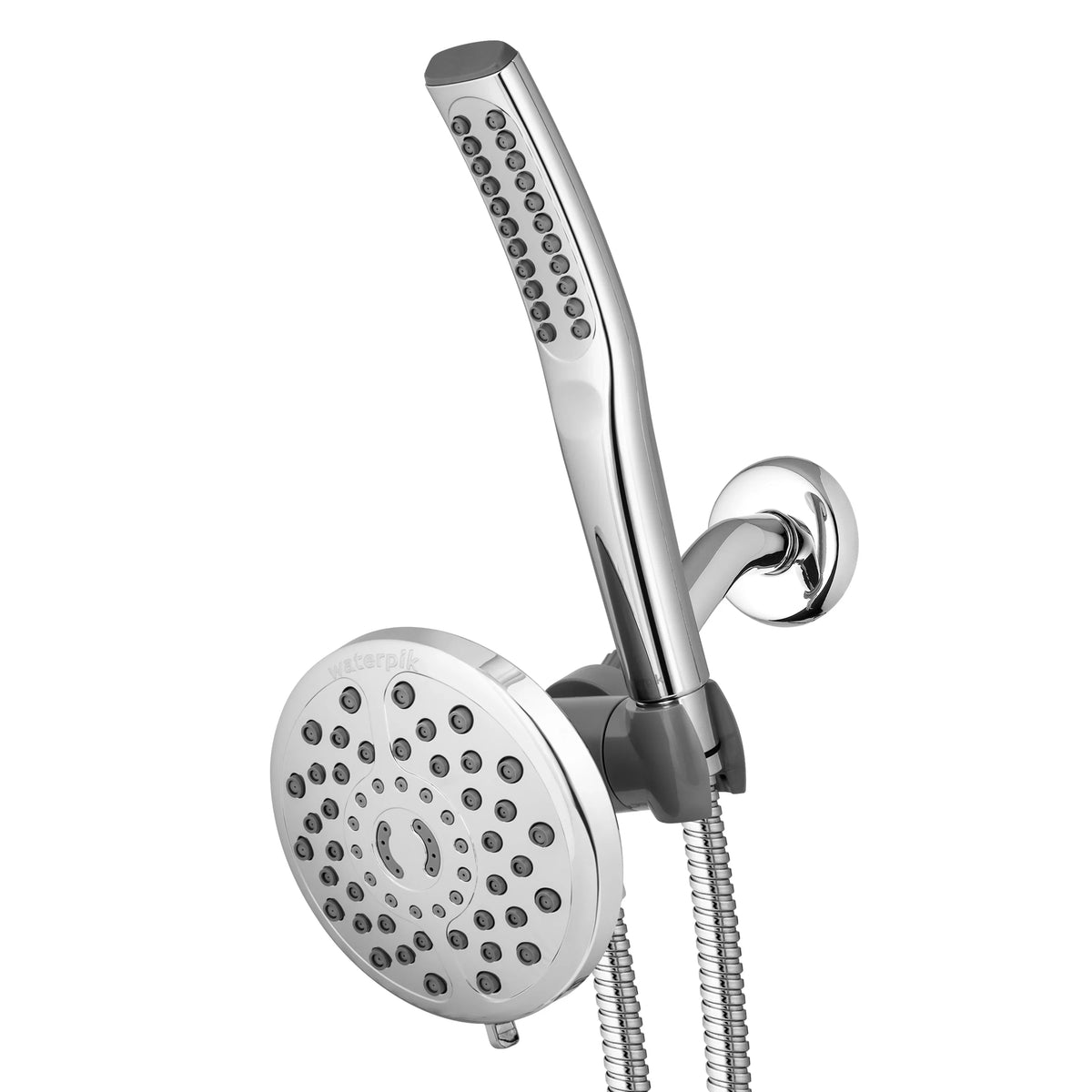 PowerWand Shower Spa PowerPulse Chrome, Combo Waterpik with Massage, XIB-633E-SBX-183ME
