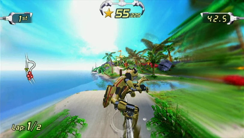 '- Excitebots: Nintendo Wii Racing Trick