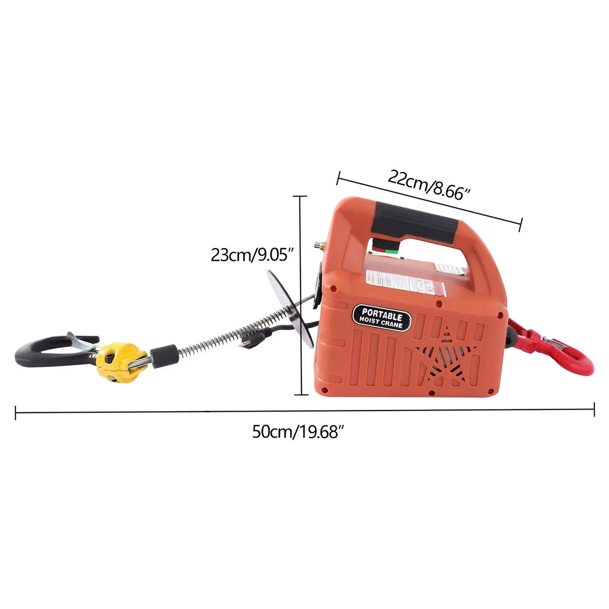 Winch Electric Hoists Remote Lift Wireless Portable TFCFL Crane 3in1 1100lbs