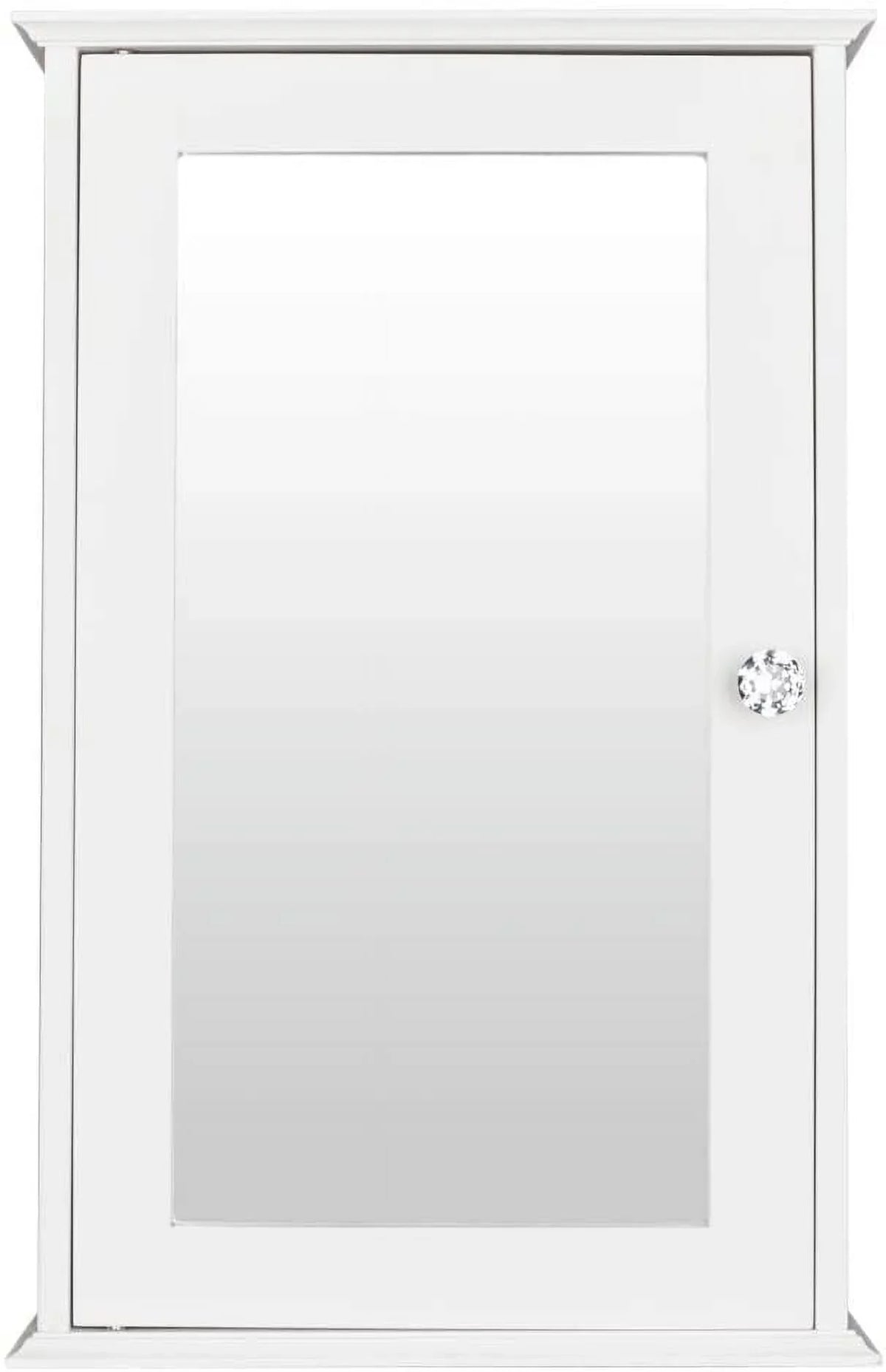 Organizer Bathroom Storage Door 2 White Single Wall Adjustable Mount BSL Cabinet with and Medicine Shelves Cabinet Mirrored