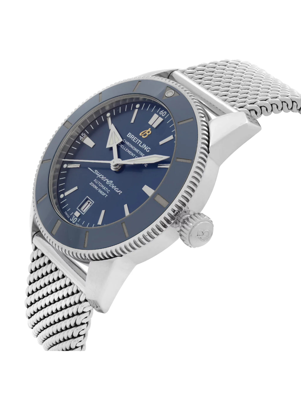 Breitling Watch Automatic Steel Mens AB2020161C1A1 Dial Super Heritage Blue