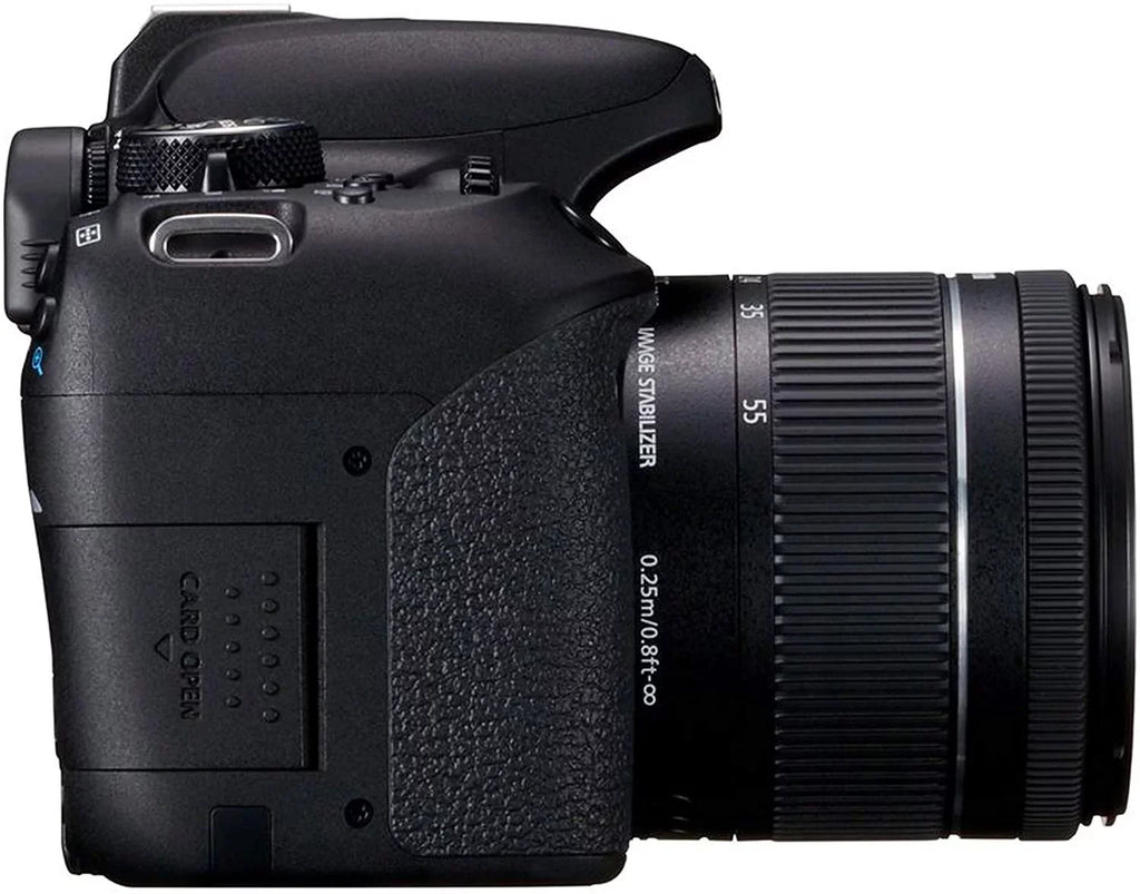 Lens w/EF-S Tripod Zoom EOS 18-55mm 128GB Lens Case T7i F/4-5.6 800D + F/4-5.6 + + + III Filters Rebel DSLR 75-300mm is Bundle Memory + STM 38pc Canon Camera