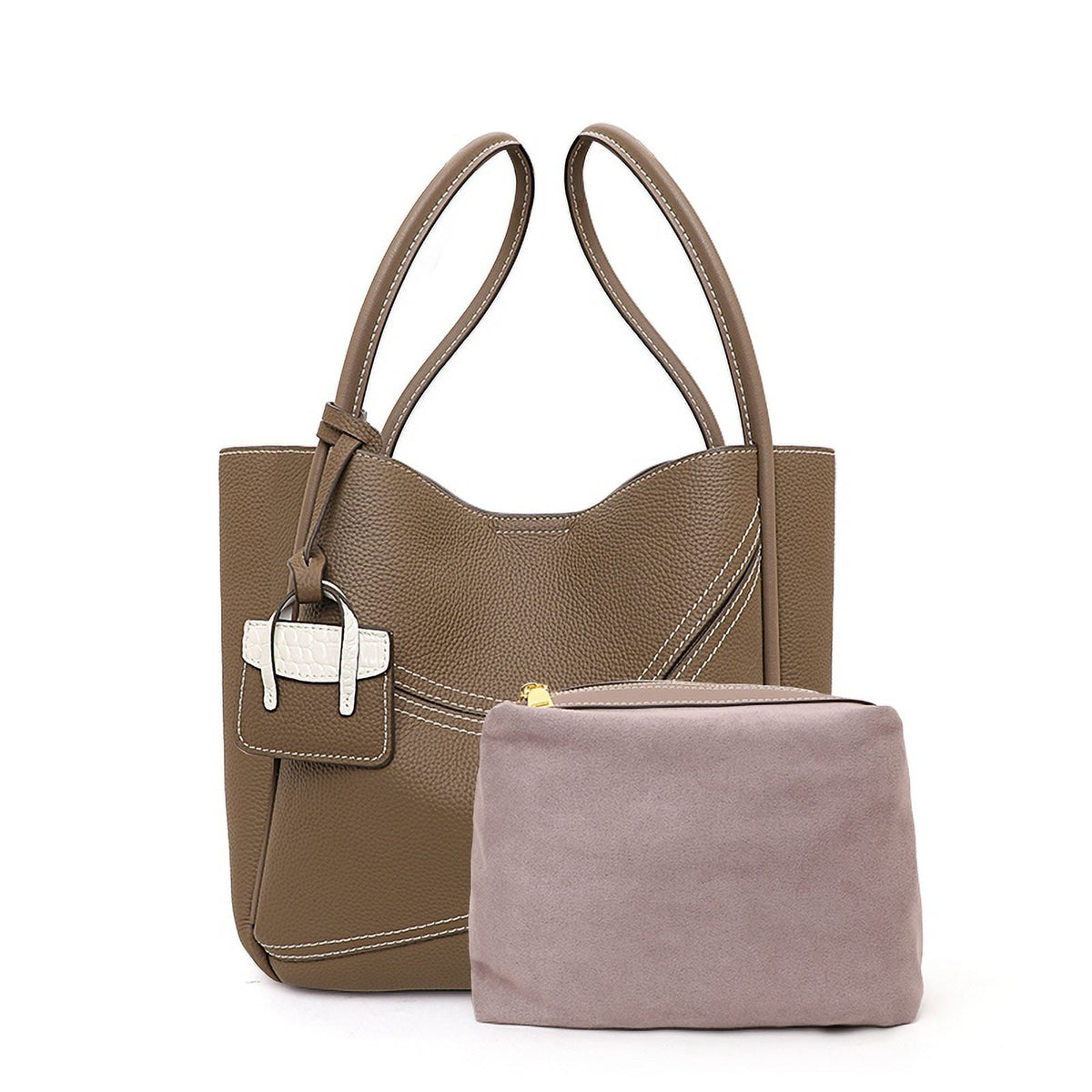 Ladies Aidrani bag leather women's retro bag Tote 2024 new Fashion commuter