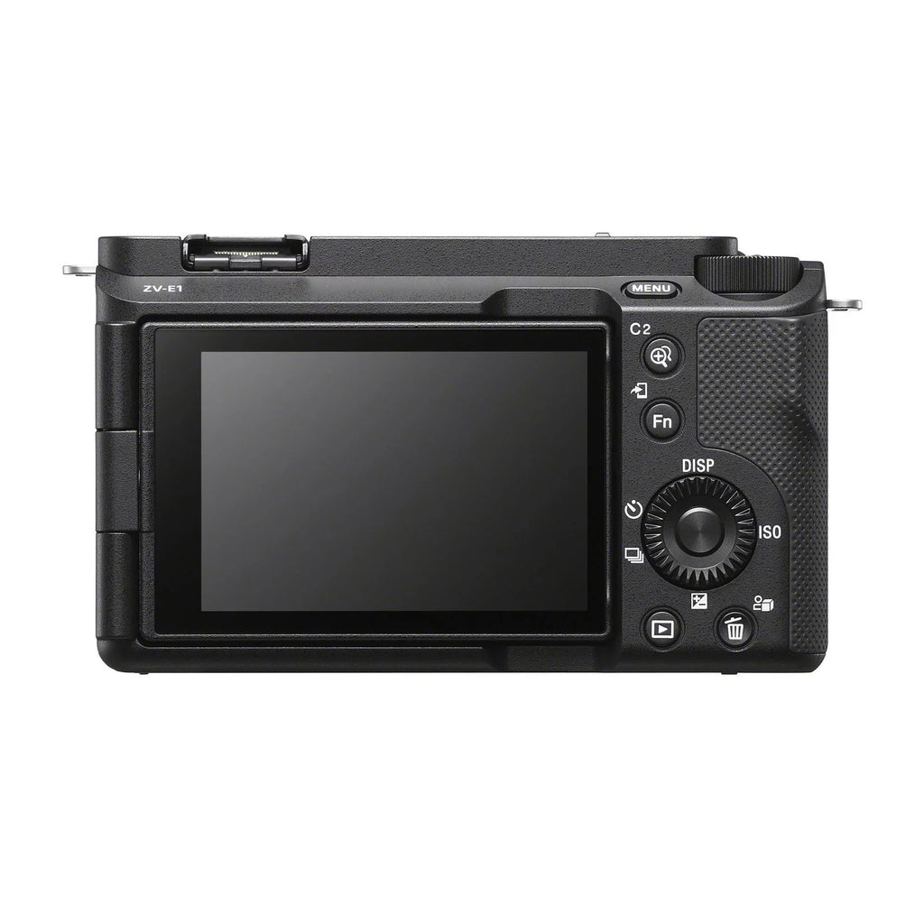 Alpha ZV-E1 Kit and Grip, 50mm Camera Mic (Black) with Mirrorless Lens,