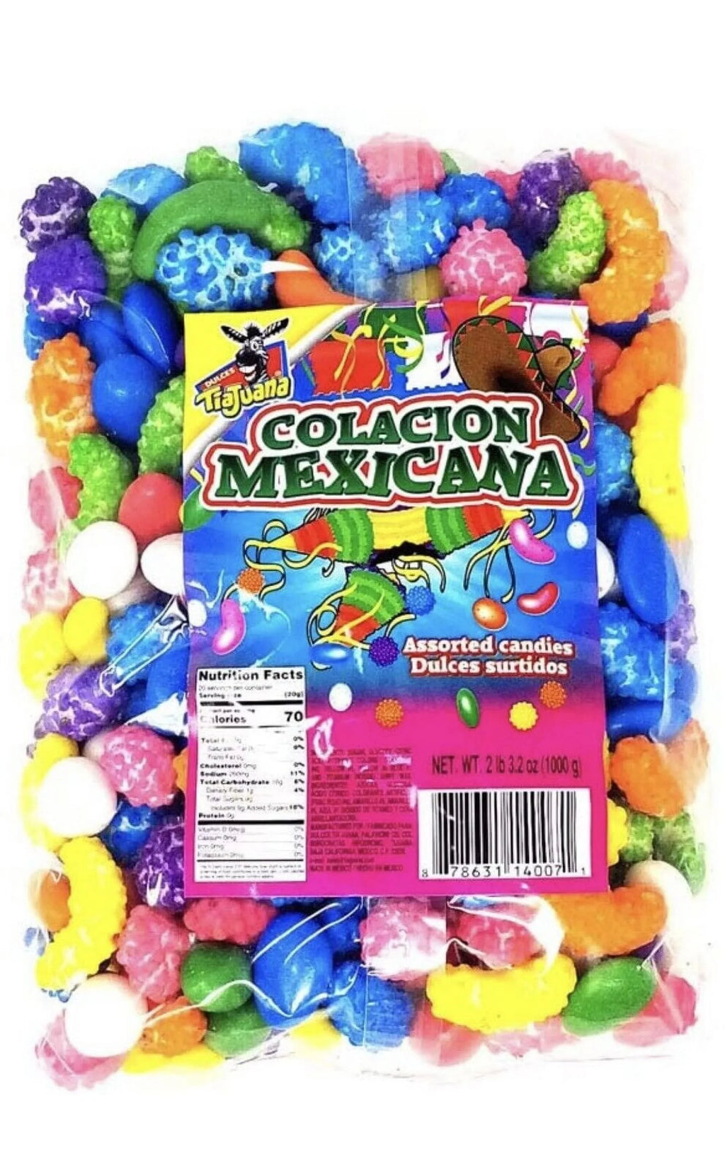 Bag 2 Confection Candy 2.2lb candy Mexican Colacion/ X