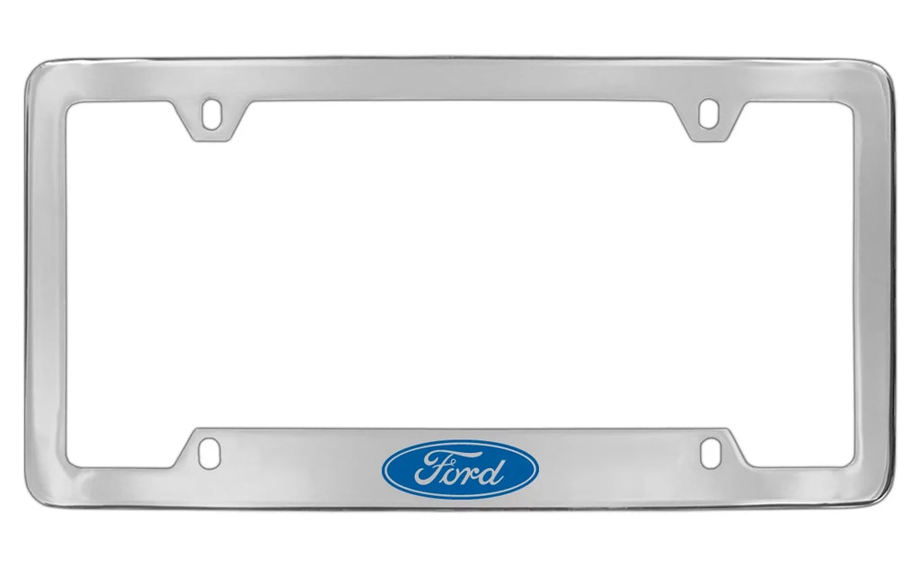 Holder Plate Frame License Chrome Logo