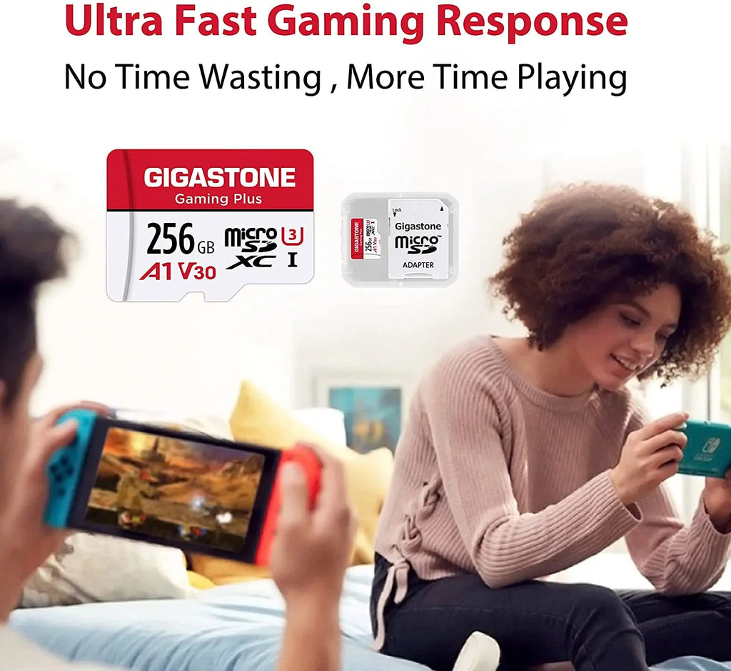 Gaming ro Nintendo-Switch, , 256GB Wyze, Dash SD for [Giga] GoPro, Plus, Memory roSDXC Cam,