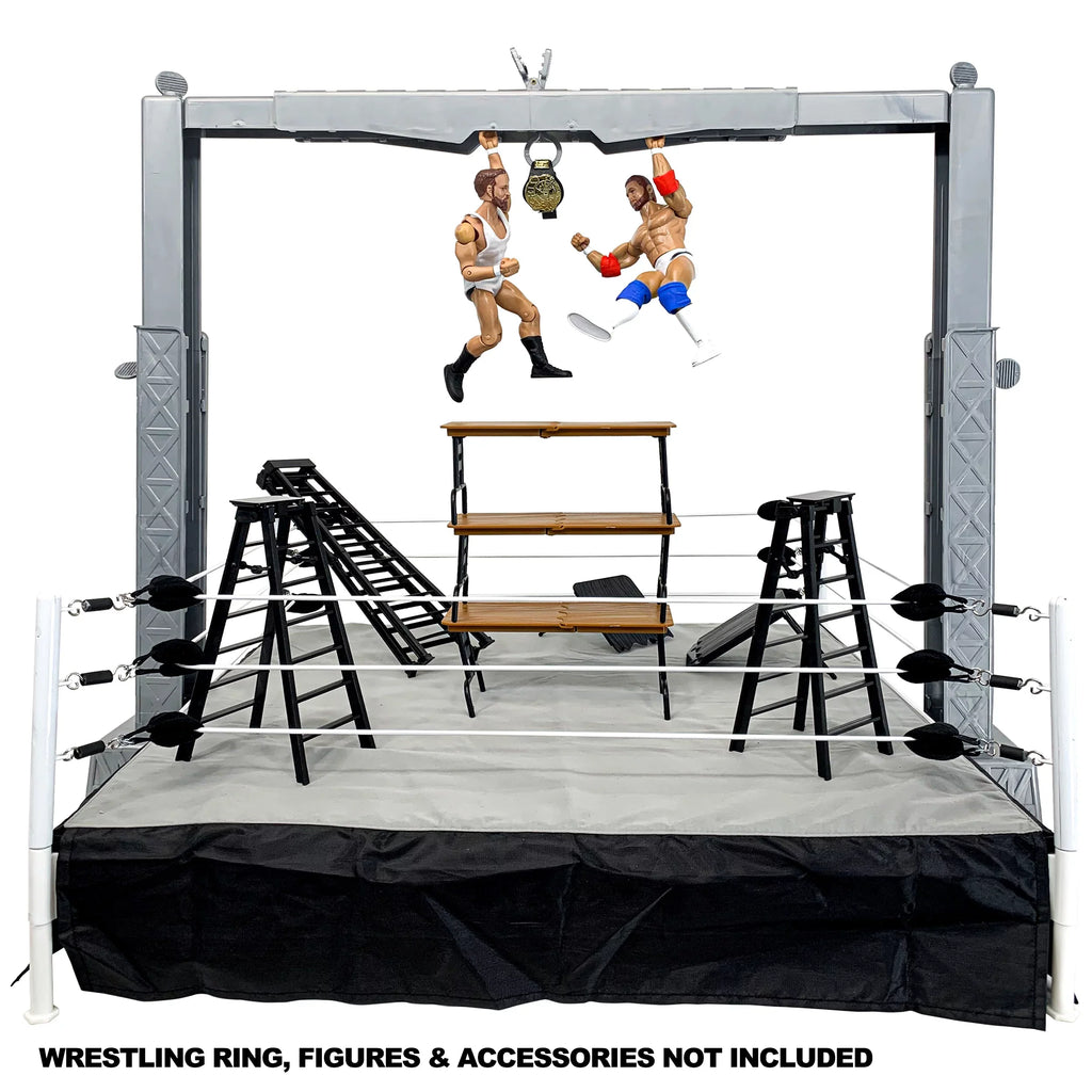 The for & Gear Grab Cage Shark Figures Playset Wrestling Action WWE