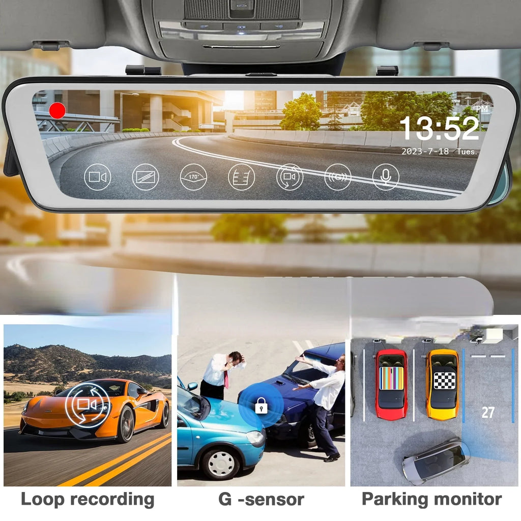 Recorder 1080P Recorder Backup and Dash Cheefull Camera Dash Rear Camera Front Vehicles Camera Driving Car