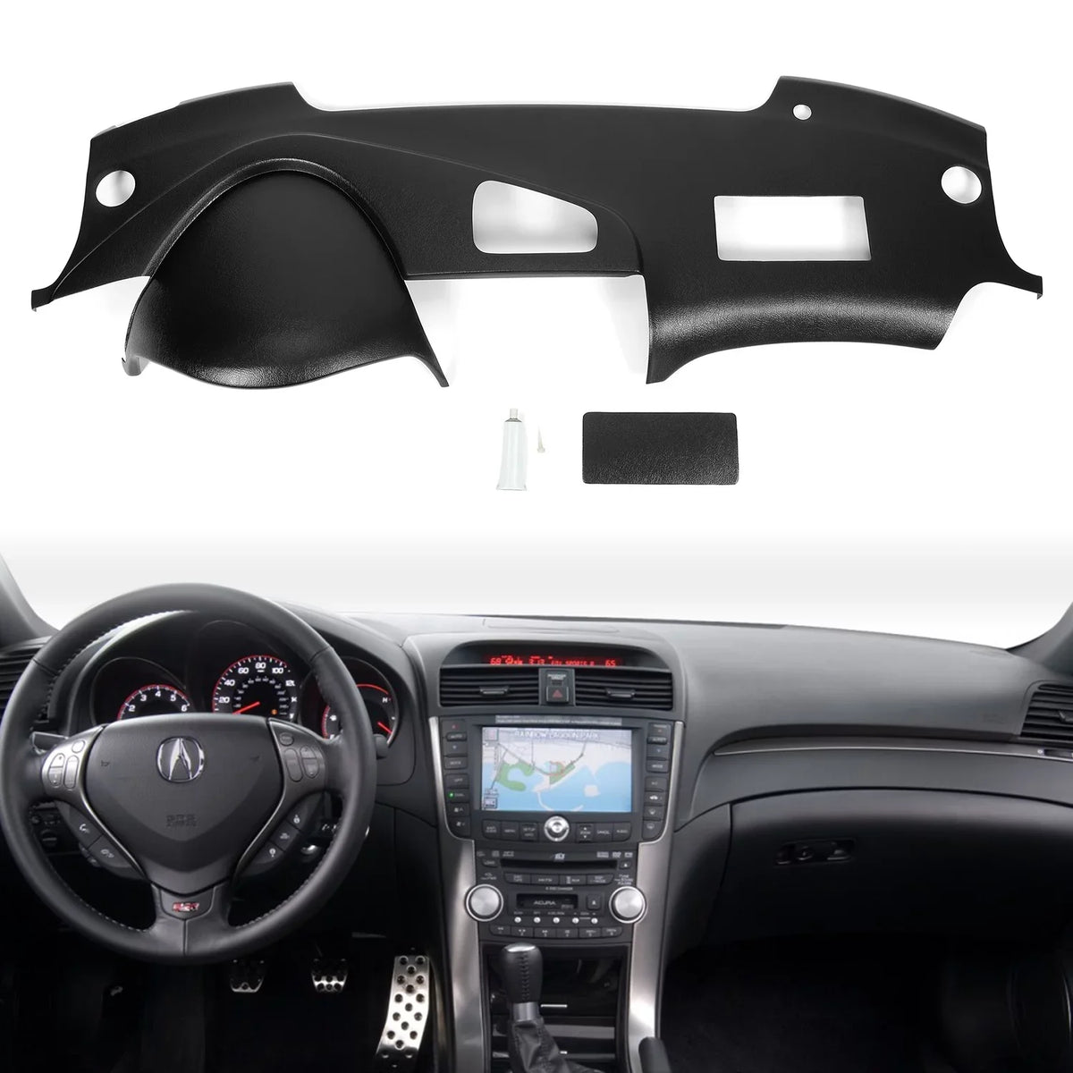 30-408LL-BLK for TL Board 04 Black Overlay Dash Bezel Cap Trim 05 Acura 06 Kojem Cover 08 07