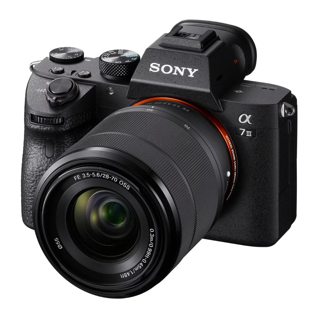 Mirrorless Wireless 28-70mm with Camera Lens Mic Bundle a7 Alpha III and
