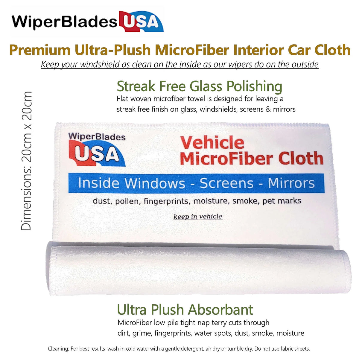 of Performance w/Rear 3) Cadillac Luxury 2019 (Set XT5 Wiper Wipers Beam