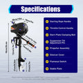 Boat liquid HP Motor Stroke Outboard Outboard Motor Engine 3.6 2 Cooling Boat 90cm/35.4in HANGKAI Fishing CDI