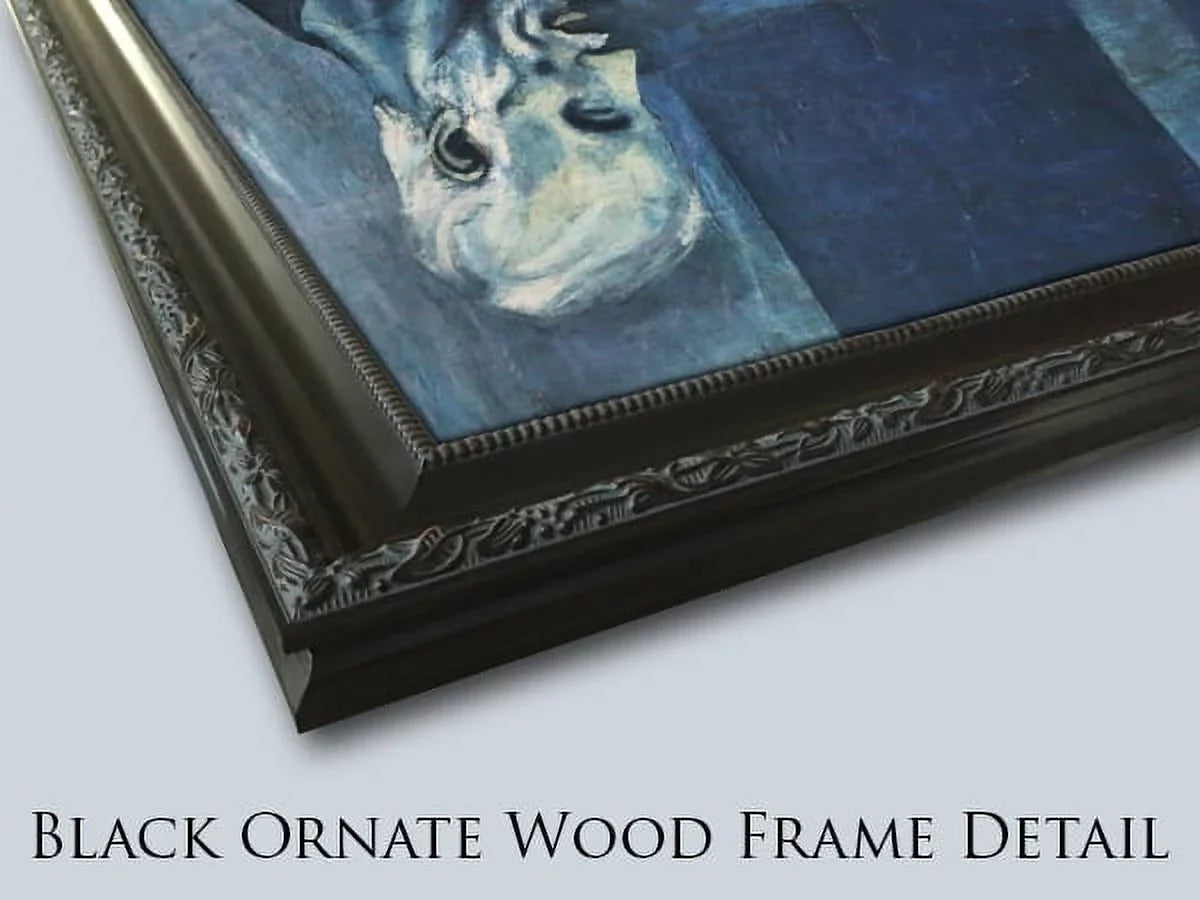 'Mountain Art David Matted Ornate Drifting Peak Clouds' Friedrich with Black 2x Print Framed Caspar 24x20