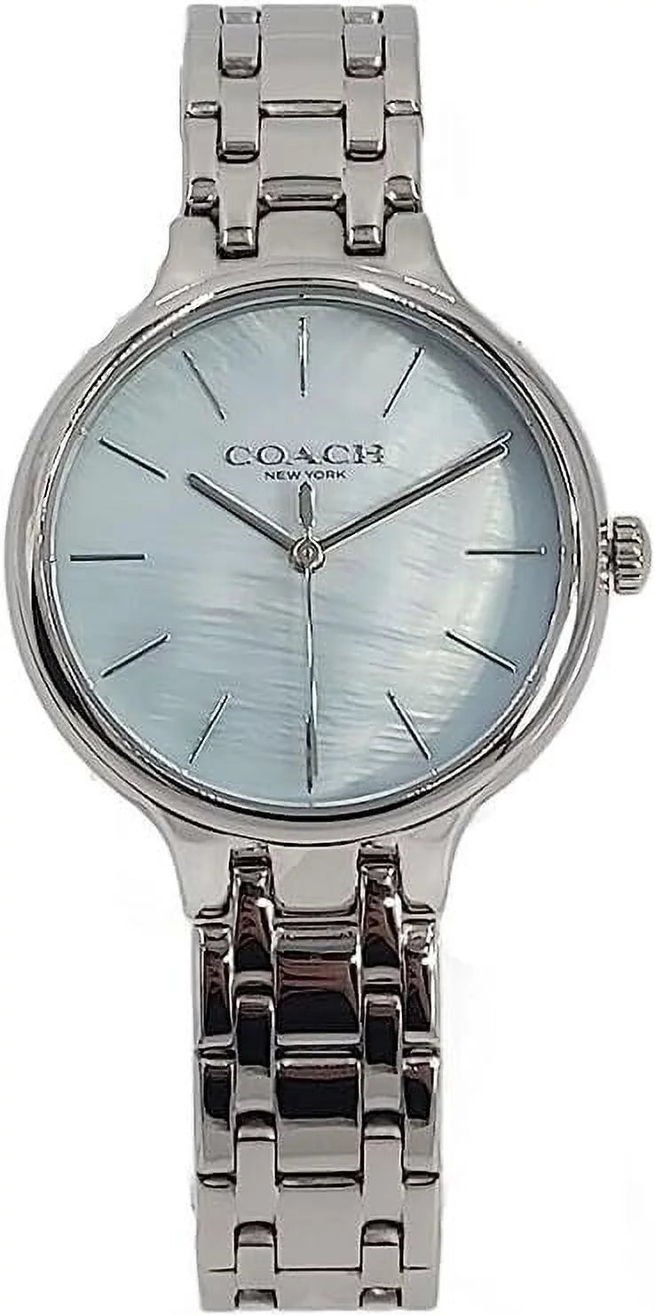 Coach Stainless Watch Dial Tone Blue Women's 14504054 Silver Josie Steel