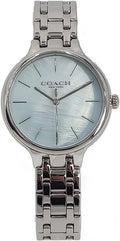 Coach Stainless Watch Dial Tone Blue Women's 14504054 Silver Josie Steel