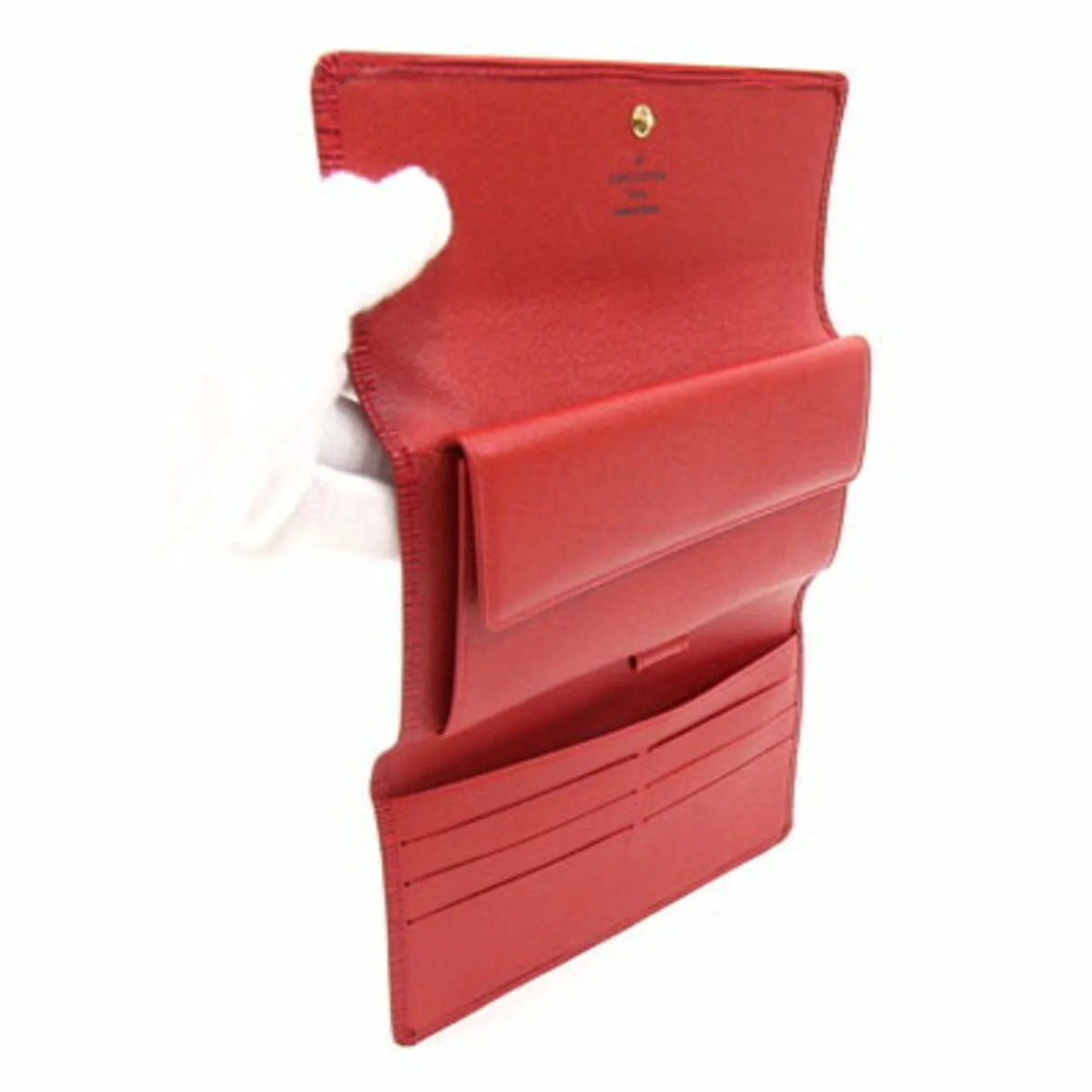 Tri-Fold Pre-Owned (Good) Tresor Ladies M63387 Castilean International Wallet Porto Epi Red
