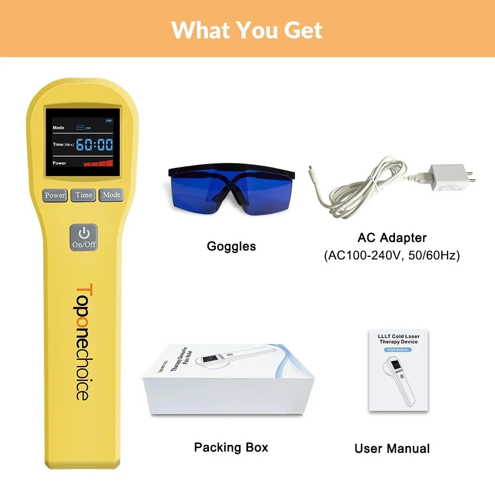 Relief,for Therapy 650nm 808nm,Cold Device,for Animal,Handheld Toponechoice Dog Laser Pain Cat